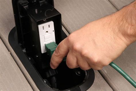 floor boxes electrical|exterior floor mounted electrical outlet.